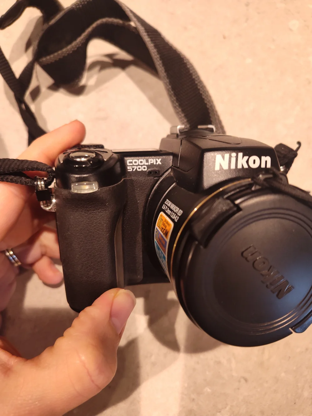 Nikon Cool Pix 5700 Black Digital Camera with Strap